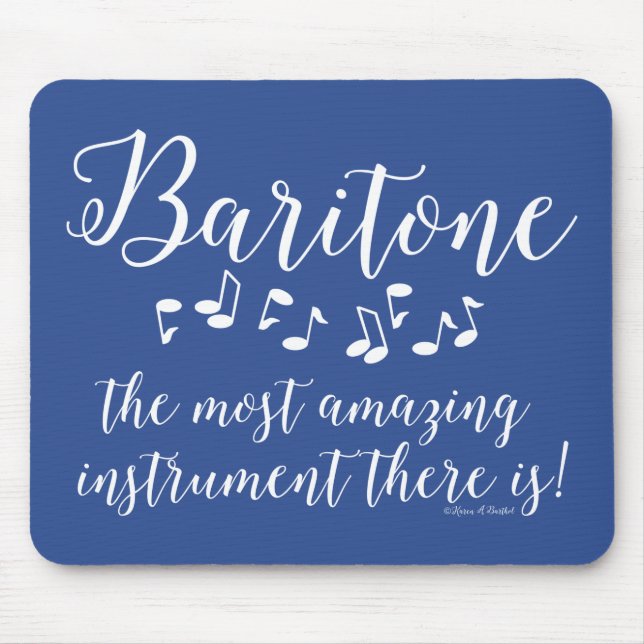 Amazing Baritone  Mouse Pad (Front)