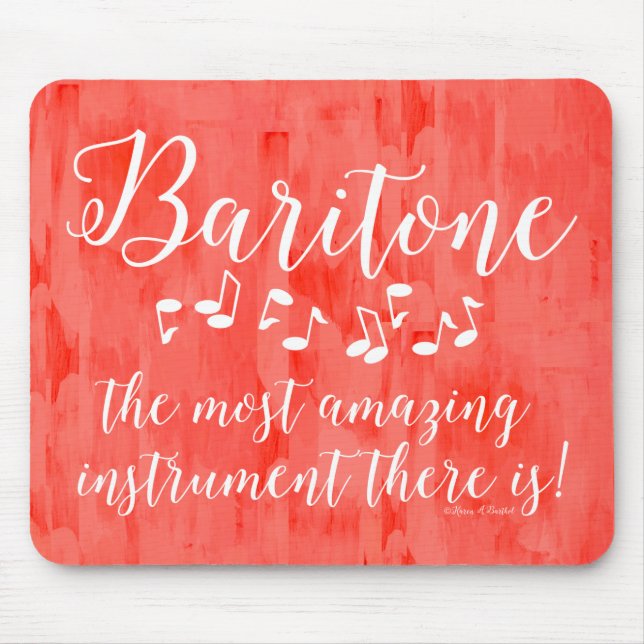 Amazing Baritone  Mouse Pad (Front)