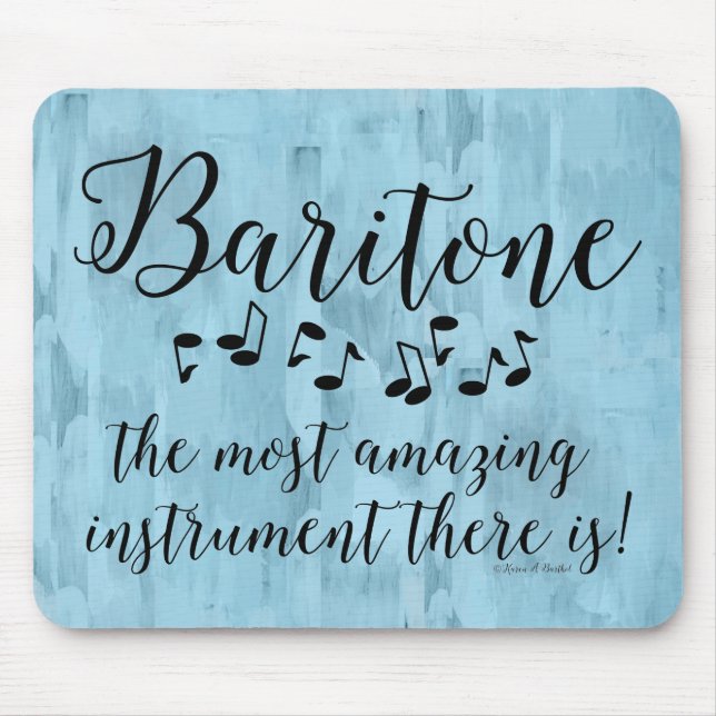 Amazing Baritone  Mouse Pad (Front)