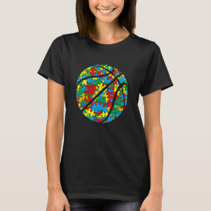 Amazing Basketball Autism Sport Autism Awareness K T-Shirt