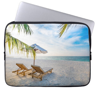 Amazing Beach Sunset Laptop Sleeve