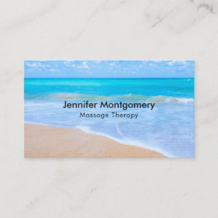Amazing Beach Tropical Scene Photo Business Card