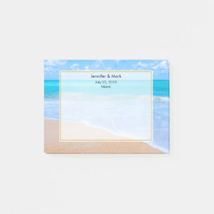 Amazing Beach Tropical Scene Photo Wedding Post-it Notes