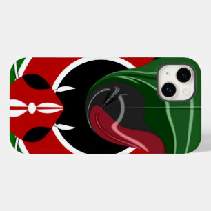 Amazing Beautiful Fluid Kenya Flag graphic Design Case-Mate iPhone 14 Plus Case