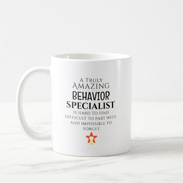 Amazing Behaviour Specialist Personalised gift Coffee Mug (Left)