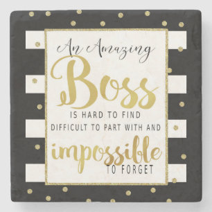 Amazing Best Boss Appreciation Gift Coaster