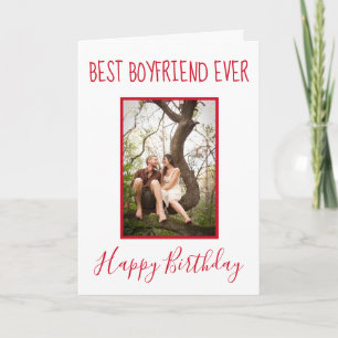 Amazing Best Boyfriend Ever Photo  Holiday Card