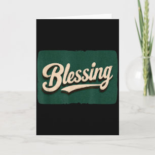 Amazing Blessing Logo Costume  Card
