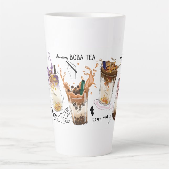  Amazing Boba tea Latte Mug (Front)
