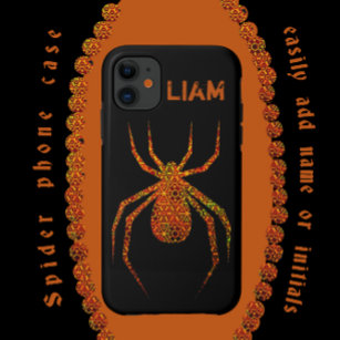 Amazing Bold Geometric Patterned Spider Art Case-Mate iPhone Case