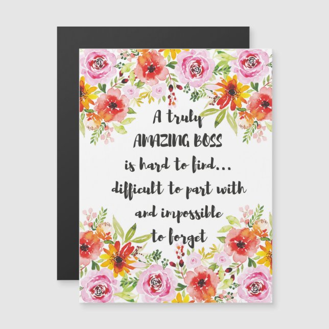 Amazing Boss Quote Great Boss Appreciation gift (Front/Back)