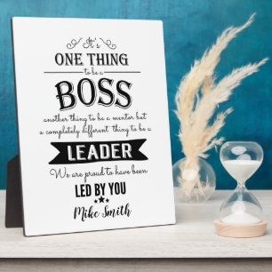 Amazing boss thank  you plaque