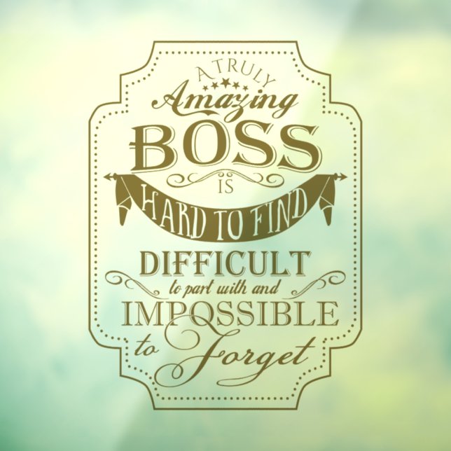 Amazing boss thank  you plaque thanks sign (Sheet 3)