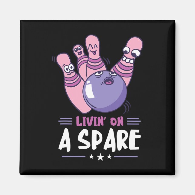 Amazing Bowler Strikes Bowling Sports Funny Bowlin Magnet (Front)