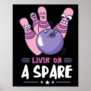 Amazing Bowler Strikes Bowling Sports Funny Bowlin Poster