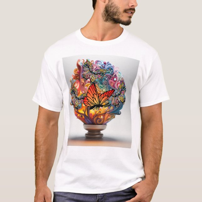 Amazing butterfly T-shirt design (Front)