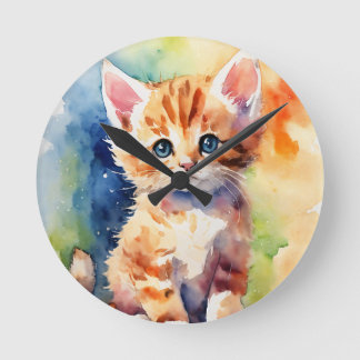 Amazing cat wall art clock
