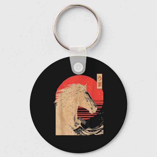 Amazing Chinese Year Of The Horse Japanese New Yea Key Ring (Front)