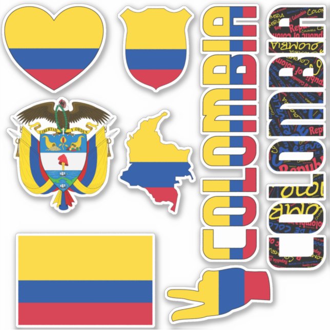 Amazing Colombia Shapes National Symbols (Front)
