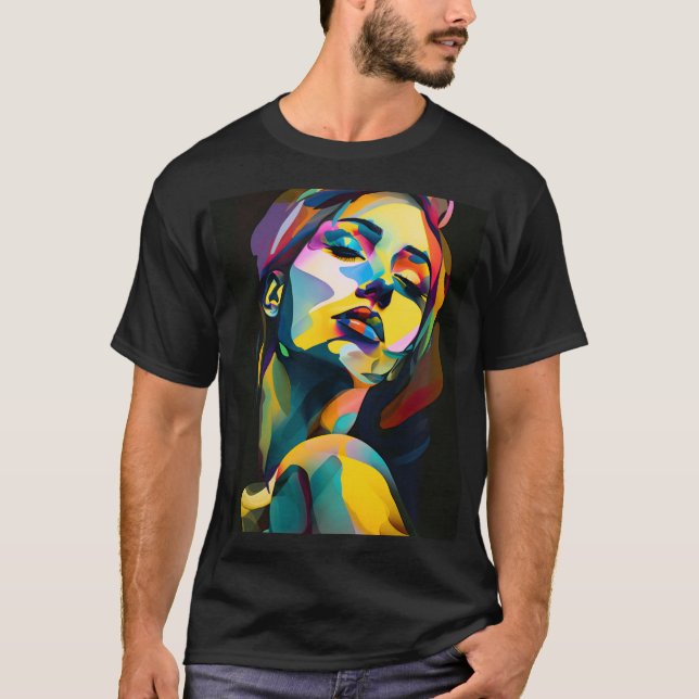 Amazing colourful women poster T-Shirt (Front)