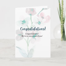 AMAZING congratulations card