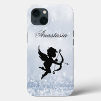 Amazing, Cool, Baby Blue Sparkly Cupid