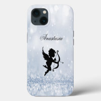 Amazing, Cool, Baby Blue Sparkly Cupid