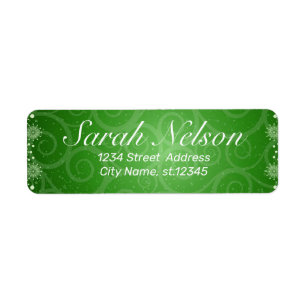 Amazing, Cool, Green Christmas Label
