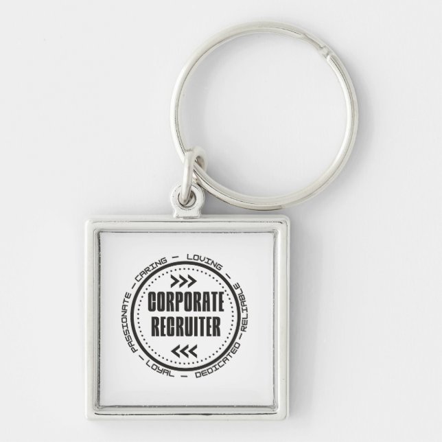 Amazing Corporate Recruiter Key Ring (Front)