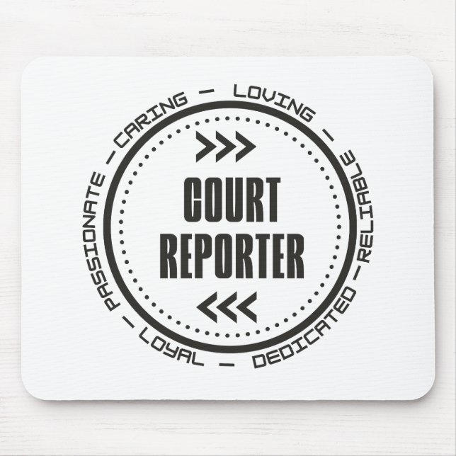 Amazing Court Reporter Mouse Pad (Front)