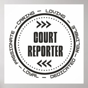Amazing Court Reporter Poster