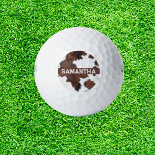 Amazing Cow Print Golf Balls