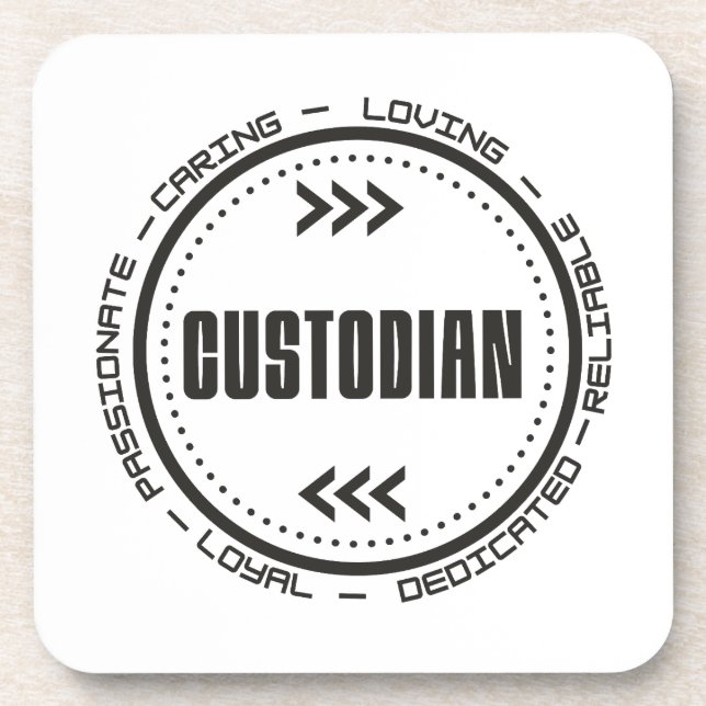 Amazing Custodian Coaster (Front)
