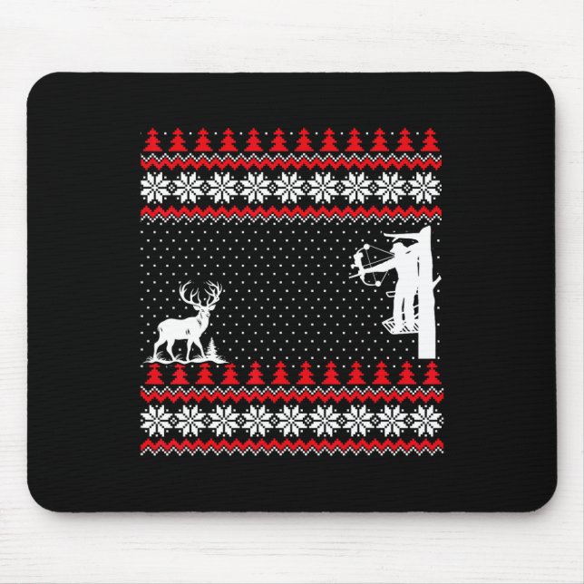 Amazing Cute Funny Duck Hunter Deer Hunting Ugly C Mouse Pad (Front)