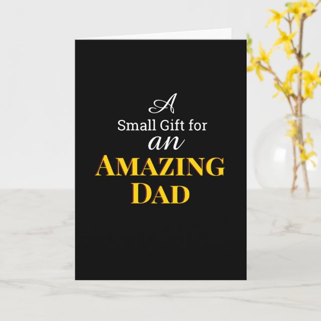 Amazing Dad Happy Father's Day  Card (Yellow Flower)