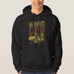 Amazing Dad Lawyer Attorney Law School Proud Fathe Hoodie