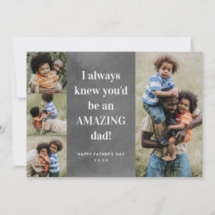 Amazing dad photo collage Father's Day Card