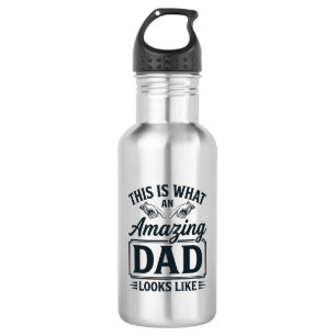 Amazing Dad Vintage Engraving Typography Design_1 532 Ml Water Bottle