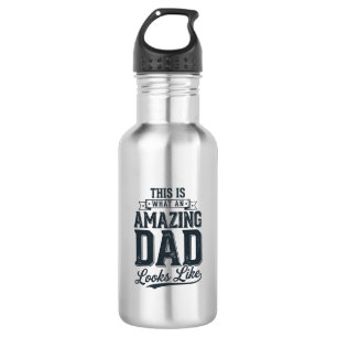 Amazing Dad Vintage Typography Shirt Design_1 532 Ml Water Bottle