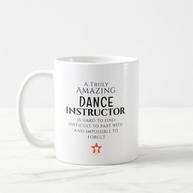 Amazing Dance Instructor Hard To Find Personalised Coffee Mug (Left)