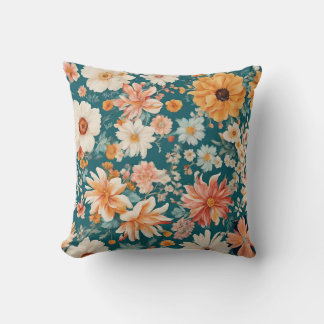 Amazing Delicate Flowers Cushion