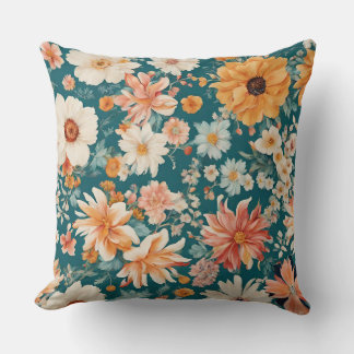 Amazing Delicate Flowers Cushion