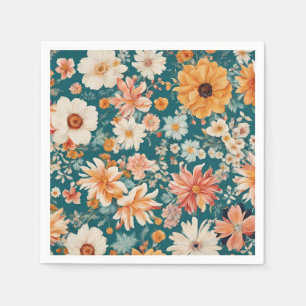 Amazing Delicate Flowers Napkin