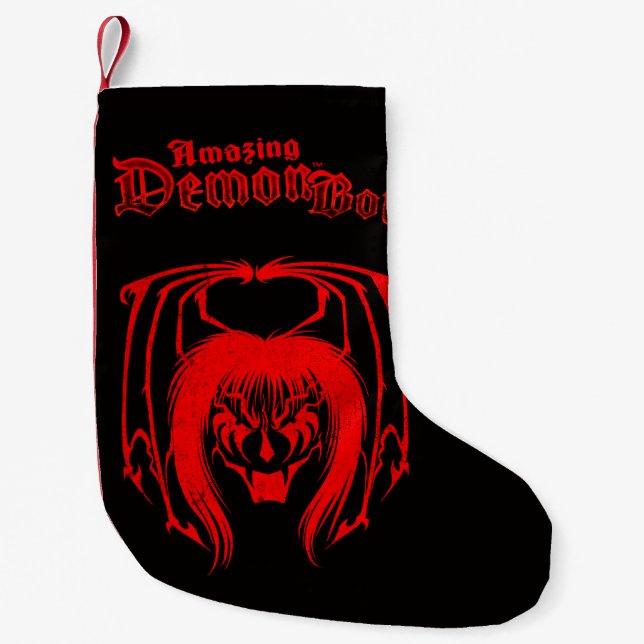Amazing Demon Boy 2021  Small Christmas Stocking (Front)