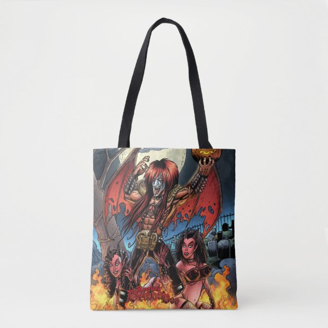 Amazing Demon Boy Art Tote Bag (Front)