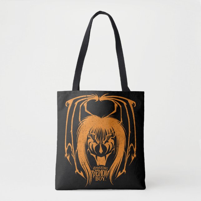 Amazing Demon Boy Halloween 2021 Orange Tote Bag (Front)