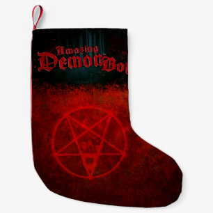 Amazing Demon Boy Hellish Small Christmas Stocking