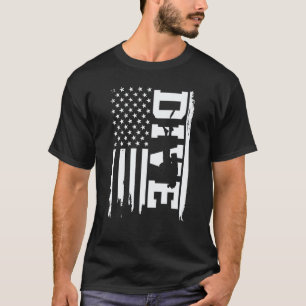 Amazing Dive American Flag Scuba Diving T-Shirt