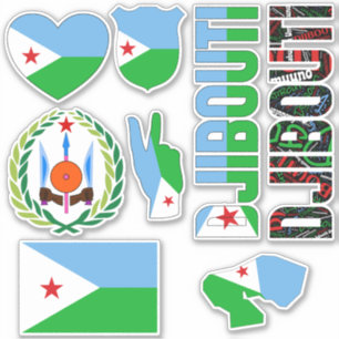 Amazing Djibouti Shapes National Symbols