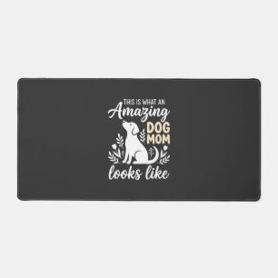 Amazing Dog Mum Floral Dog Lover Desk Mat
